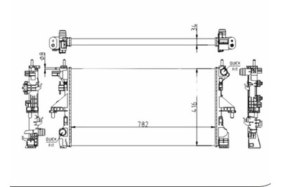 Hart радіатор fiat ducato 06- фото №1
