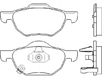 КОЛОДКИ ТОРМОЗНЫЕ ПЕРЕД HONDA ACCORD 2003-