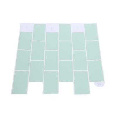 DEKORACYJNE SAMOPRZYLEPNE PŁYTKI ŚCIENNE 3D ZIELONE DO WNĘTRZ