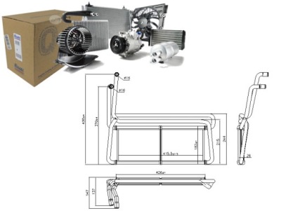 Отопитель scania g r dc11.08-dt16.08 03.04- niss фото №1