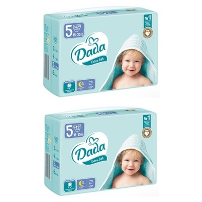 Pieluszki Dada 5 Extra Soft Pampersy junior 2x42szt