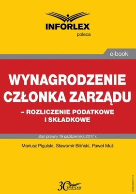 Wynagrodzenie członka zarządu - rozliczenia podatk