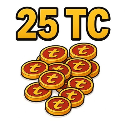 TIBIA COINS 25 TC WSZYSTKIE SERWERY