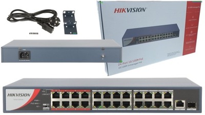 Switch PoE Hikvision DS-3E0326P-E/M(C) / 24-porty, SFP