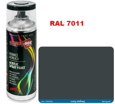 LUSTRE RAL 7011 GRIS SPRAY 400ML PROFESJONAL-LINE HQ AMBROSOL 1233  