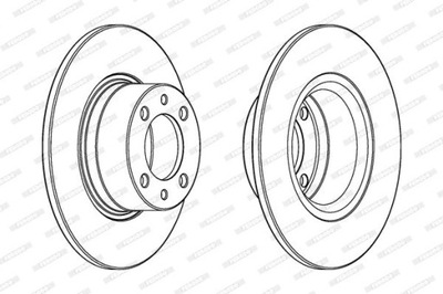 DISCO DE FRENADO FERODO DDF1035C MERCEDES  