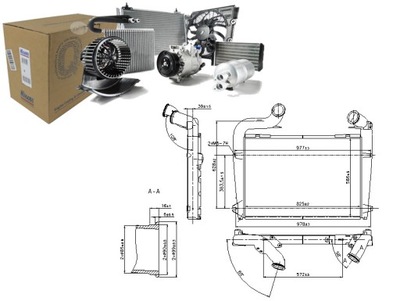 Nissens радіатор повітря впускний scania p,g, фото №1