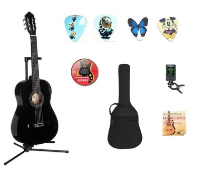 GITARA KLASYCZNA SUPER JAKOŚĆ 4/4 TUNER + DVD!