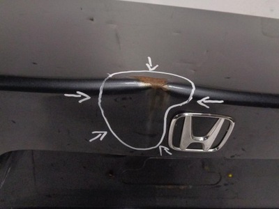 Кришка багажника задня задня honda accord 7 vii sedan nh658p фото №1