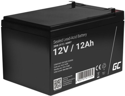 AKUMULATOR AGM VRLA GREENCELL do UPS 12V 12Ah