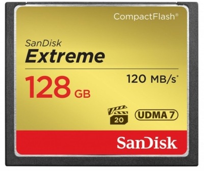 Karta pamięci SanDisk CF 128GB Extreme 120/85