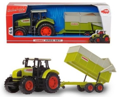 Traktor Claas Ares z przyczepą