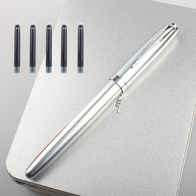 Jinhao 85 metalowe wieczne pióro 0.38MM pióro