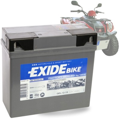 BATERÍA PARA MOTOCICLETA 12V 9AH EXIDE AGM AGM12-8 BATERÍA POTENTE WYDAJNY  