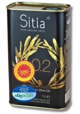 Super GRECKA oliwa z oliwek PREMIUM SITIA 0,2% 1L świeża aż do 03/26