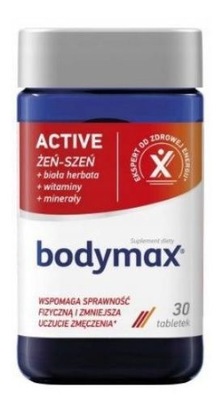 Bodymax Active witaminy minerały żeń-szeń 30 tabl