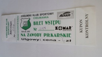 bilet CHEŁMIANKA Chełm (woj. lubelskie)