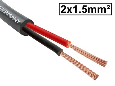 Przewód kabel głośnikowy kolumnowy okrągły OFC 2x1.50mm² CORDIAL