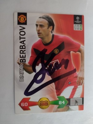 Karta panini autograf Man UTD Berbatov Champions League