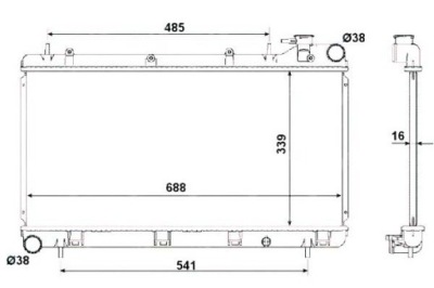 Nrf радіатор води subaru forester 2.0 awd sf фото №1