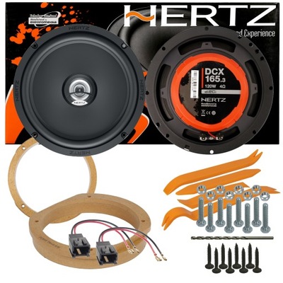 ZAM MANUFACTURADO ORIGINAL ALTAVOCES HERTZ PEUGEOT 406 PARTE DELANTERA DISTANCIAS ABREVIATURA  