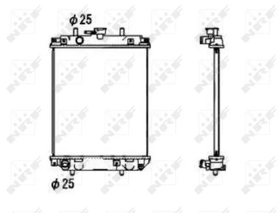 NRF 53674 РАДІАТОР, СИСТЕМА ОХОЛОДЖУВАННЯ ДВИГУНА