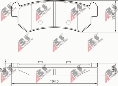 ZAPATAS DE FRENADO PARTE TRASERA CHEVROLET LACETTI 2004-  