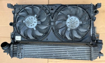 Renault laguna 2.0 dci радиатор + вентиляторы фото №1