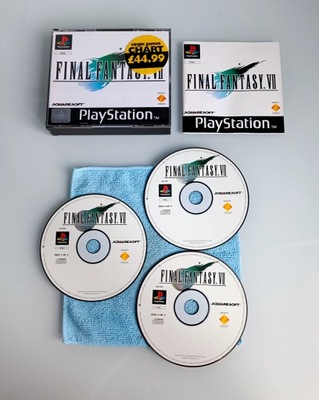 Final Fantasy VII PSX PS1 PSone KOMPLETNA PLAYSTATION 1 3XA