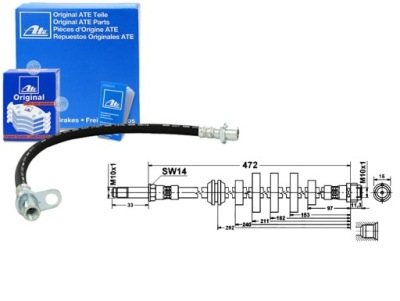 Шланг тормозной elast. audi a4 a4 allroad a5 1.8 фото №1