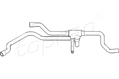 ПАТРУБОК ОБОГРЕВАТЕЛЯ BMW 5 (E34) 2.0/2.5 03.90-07.9