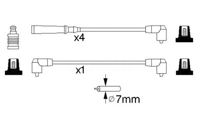 CABLES WYS.NAP.VOLVO 740,940 2.0,2.3 84-  