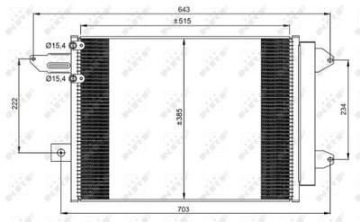 RADUADOR DE ACONDICIONADOR NRF 350070  