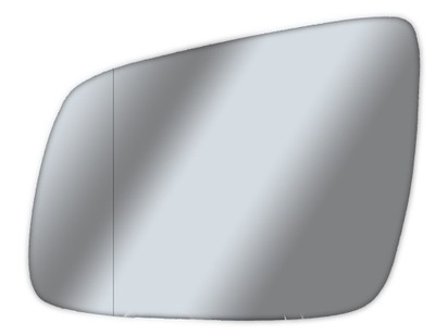 Вкладыш зеркало mitsubishi lancer viii asf+grz левая фото №1