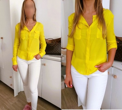 Bluzka koszula żółta Esmara r.S 36