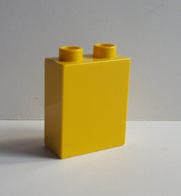 KLOCKI LEGO DUPLO NA SZTUKI - żółty klocek 2x1 DB