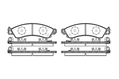 Remsa гальмівні колодки гальмівні chevrolet camaro 3.4 v6 фото №1