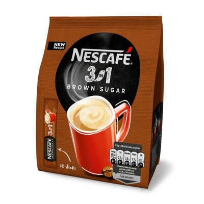 Kawa Nescafe 3w1 Brown Sugar 16.5g x 10szt