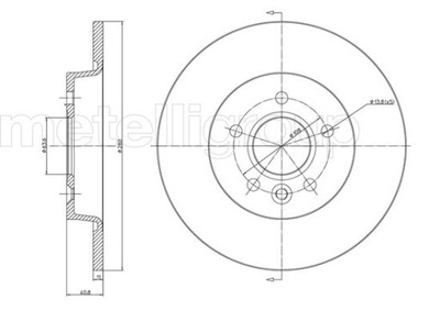 METELLI 23-0686C ДИСК ТОРМОЗНОЙ