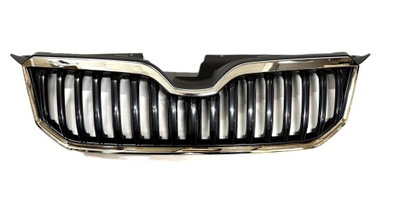 Решётка радиатора решётка радиатора хром skoda yeti lift 2013-2017 kpl фото №1