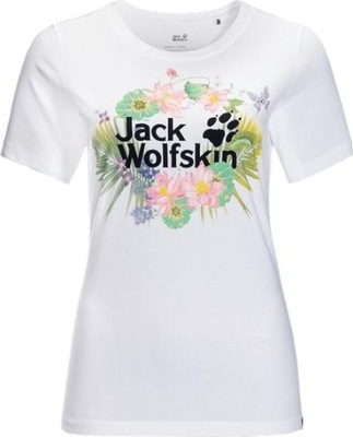 Jack Wolfskin Koszulka damska Pradise Logo T W whi