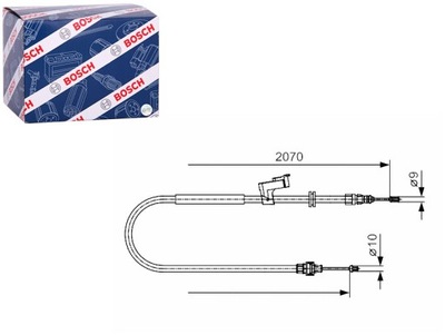 Трос тормозная ручного задняя l ford galaxy ii galaxy mk ii s-max фото №1