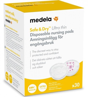 MEDELA WKŁADKI LAKTACYJNE ULTRA CIENKIE CHŁONNE 30