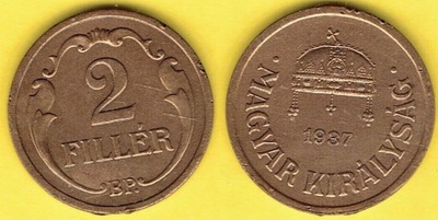 Węgry 2 Filler 1937 r.