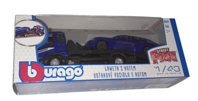 Autko Burango Laweta z Autem Niebieska