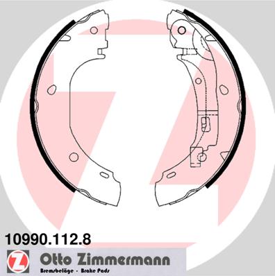 ZIMMERMANN 10990.112.8 КОМПЛЕКТ КОЛОДОК ШАЛЬМІВНИХ