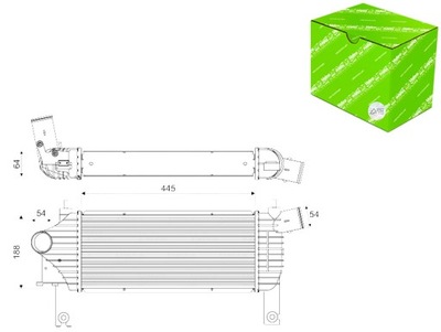 ІНТЕРКУЛЕР РАДІАТОР ПОВІТРЯ VALEO 818608 NISSAN NAVARA VALEO