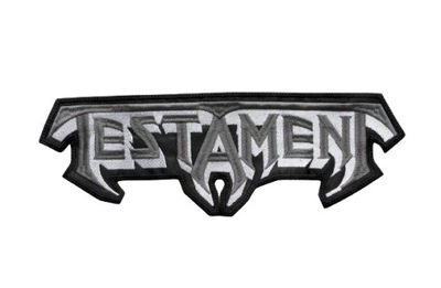 Ekran naszywka haft TESTAMENT - Logo [grey]