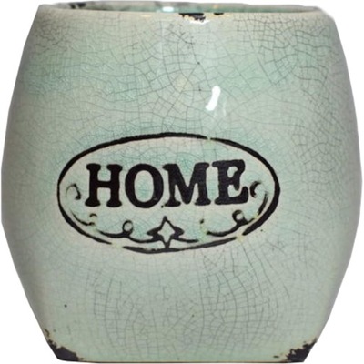 Osłonka ceramiczna home w miętowym kolorze 10x10cm