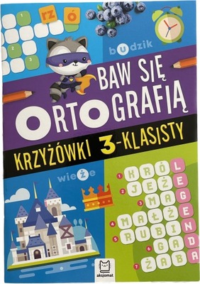 Karty pracy Z ORTOGRAFII KLASA 3 krzyżówki ortogr